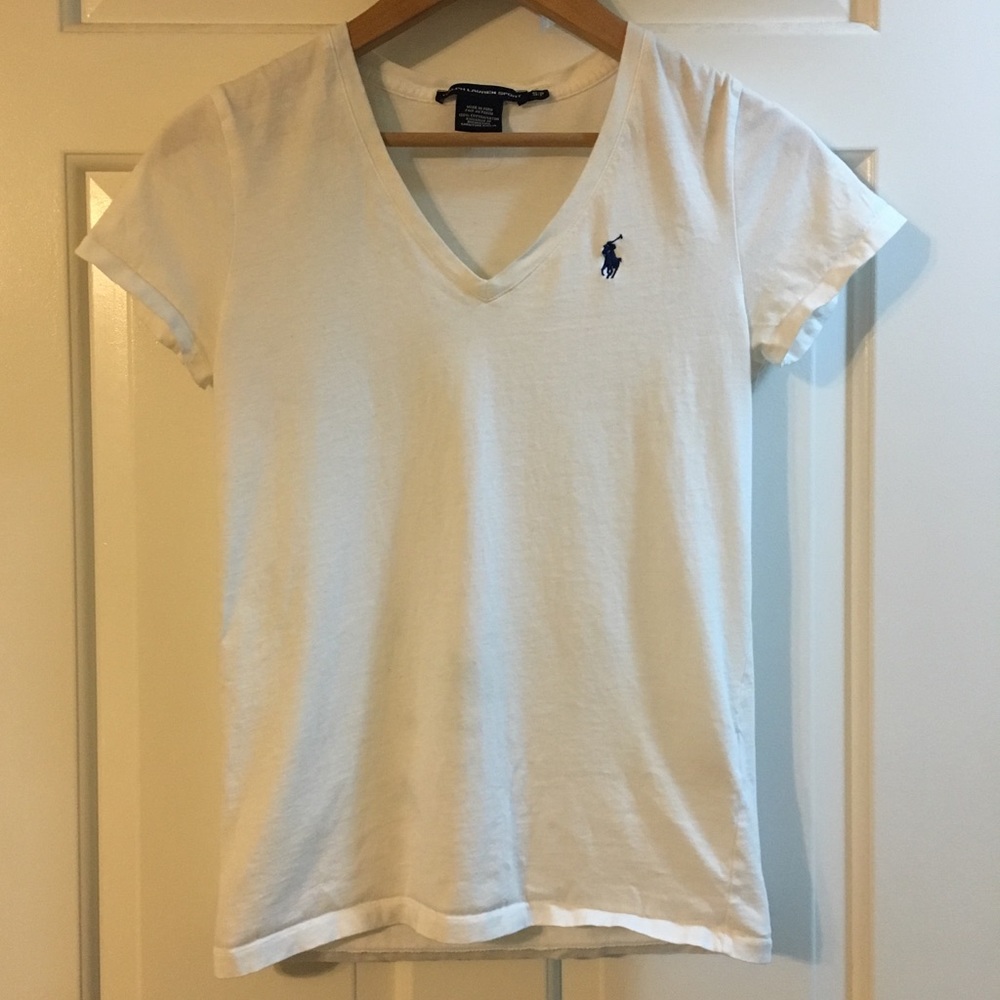 White Ralph Lauren Sport Tee